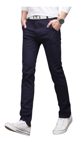 Imagen 2 de 7 de Pantalones Drill De Hombre Bolsillo Chino, Pantalones Strech