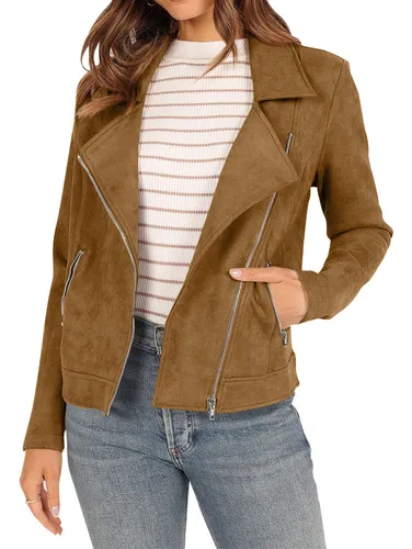 Jaqueta sales biker suede