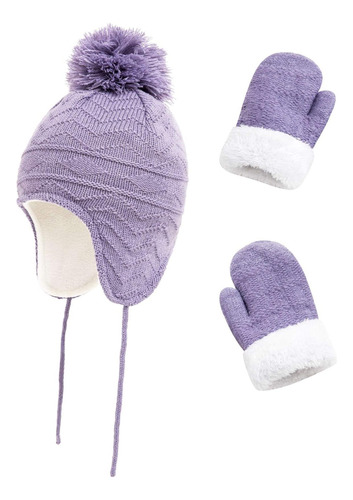 Juego De Guantes De Invierno Luckybunny Kids Con Solapa Para