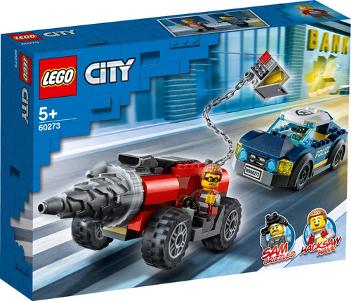 Lego Policía Elite Persecución De La Perforadora City 60273