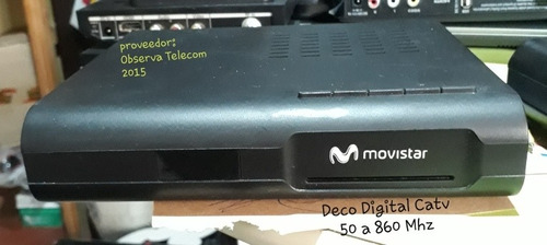 Decodificador Movistar Digital Catv 50 A 860 Mhz