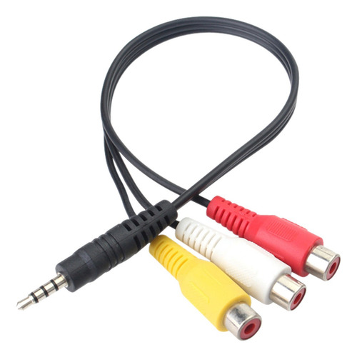 Cable Mini Plug 3.5 Mm Macho A 3 Jack Rca Hembra Audio Video