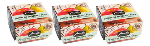 Postre Pulpa De Fruta Manzana Y Pera X3 Anela Fruits España