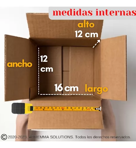 Cajas Pequeñas Cartón Corrugado 16x12x12cm 75 Pzs