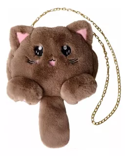 Bolso Cartera Gatito De Peluche Morral Kawaii