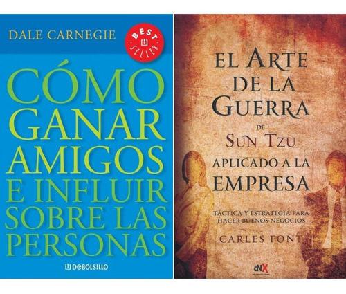 2 Libros - Como Ganar Amigos + Arte De La Guerra En Empresa