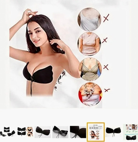 Magicbra Brasier Adherible Invisible Copas Push Up Strapless