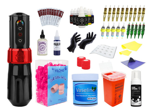 Kit Para Tatuar Profesional Máquina Pen Inalámbrica Wot One