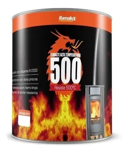 Esmalte Estufas Calders Alta Temperatura Grafito 500 ºc -1 L