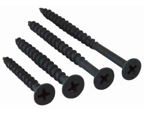 Tornillo Drywall Madera Negro 6 X 1 1/4 X1.000 Unidades