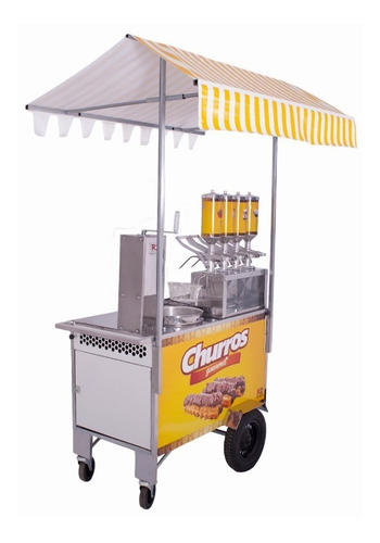 Imagem 5 de 6 de Carrinho De Churros Gourmet Masseira Fuso E 4 Doceiras - R2
