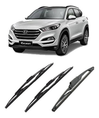Kit Palhetas Dianteira+traseira Tucson 2020 2021 2022