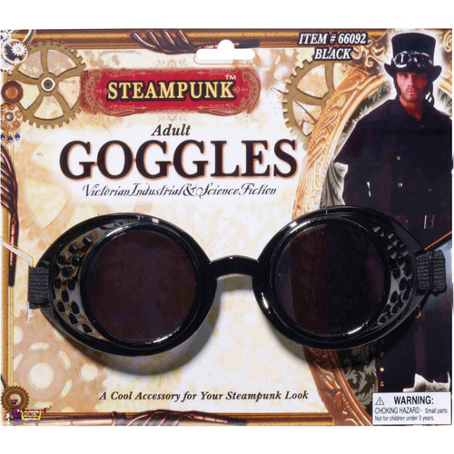 Gafas Steampunk Negras Para Adulto  Accesorio Para