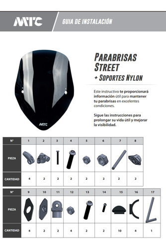 Parabrisas Street P/ Carabela Sport R2 Transp Mtc Mtc0155
