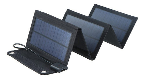 Cargador Solar De 20w Plegable Panel Solar Con 2 Puertos Usb