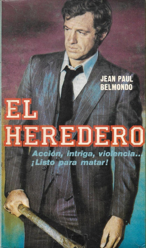 El Heredero Vhs Jean-paul Belmondo L'héritier 1973