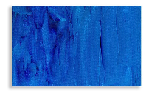 Cuadro Minimalista Textura Azul Moderno Grande 130x80cm