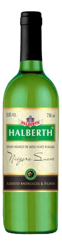 Vinho De Mesa Halberth Branco Niágara Suave 750ml