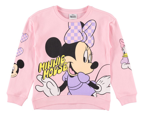 Sudadera Minnie Mouse Para Niña Sueter Estampado Gigante