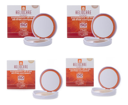 Heliocare Compacto Oil Free, 2 Free Light Y 2 Free Fair Pack