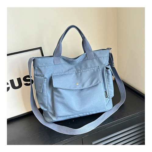 Bolsa De Lona De Gran Capacidad Trend Creamy-white