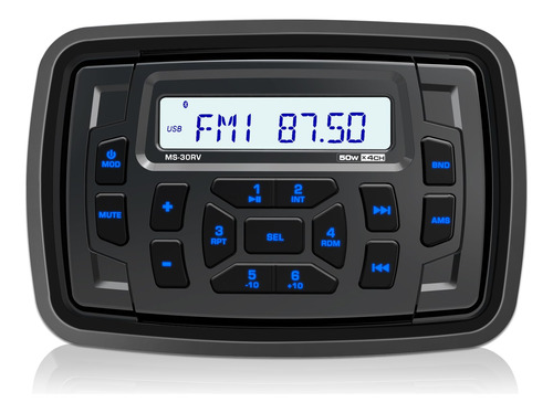 Receptor De Radio Marino Bluetooth Impermeable  200 Vatios 