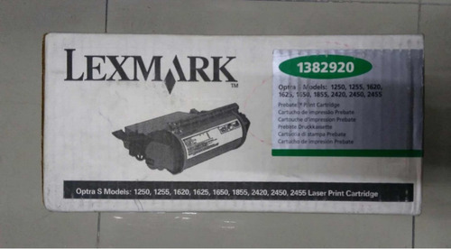 Toner Original Lexmark Optra S 1250 1382920 Caja Blanca