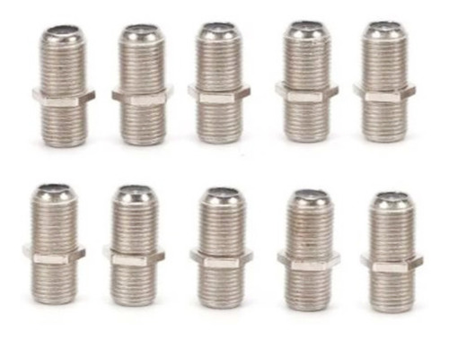 Imagen 1 de 3 de 10 Adaptador Copla Coaxial Hembra Hembra Rg6 Acoplador