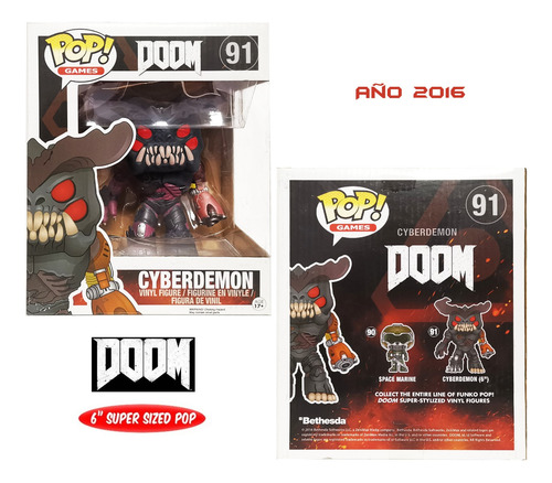 Cyberdemon Doom Pop Funko Grande Nuevo Y Original !!