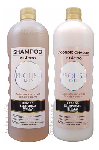 Shampoo + Acondicionador Ph Acido Sellado Nutritivo Proliss 