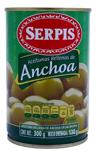 Serpis Aceituna Rellena De Anchoa 3/300g