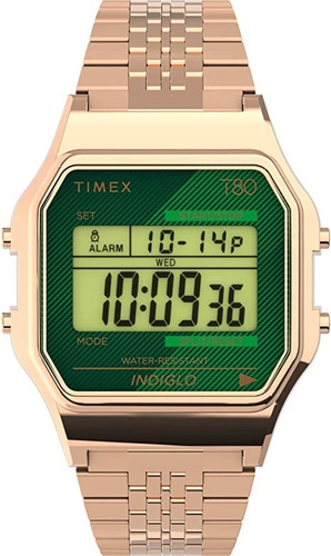 Timex T80 - Reloj De Cuarzo Tw2v19700yb De 1.339 In,