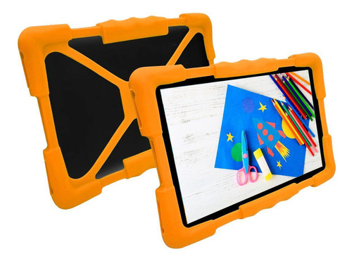 Capa Infantil Para Tablet 9 Polegadas Anti Impacto - Laranja