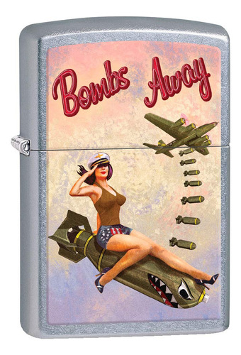 Zippo Encendedor: Bombs Away, Pin-up Girl - Street Chrome 80