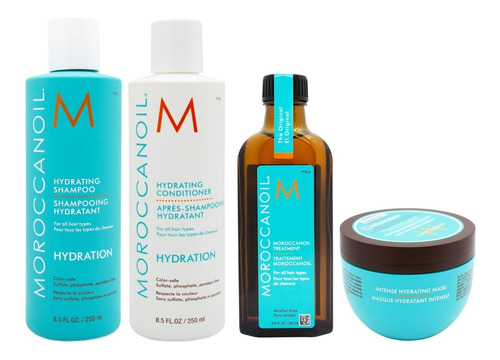 Moroccanoil Hydration Kit Shampoo +acond + Mascara + Aceite
