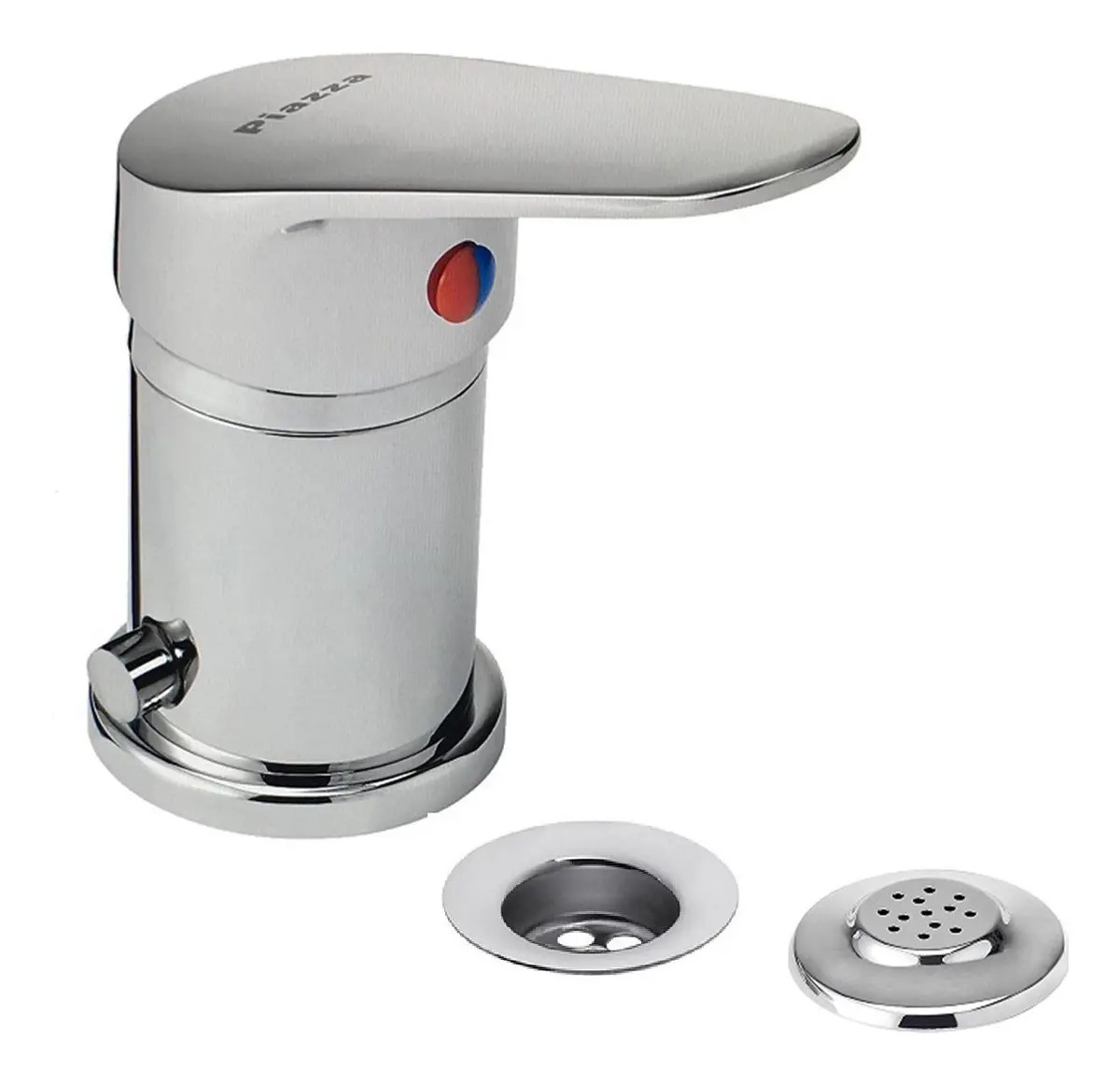 Griferia Bidet Monocomando Baño Transfer Piazza Domani 10604 Acabado Cromado Color Plateado