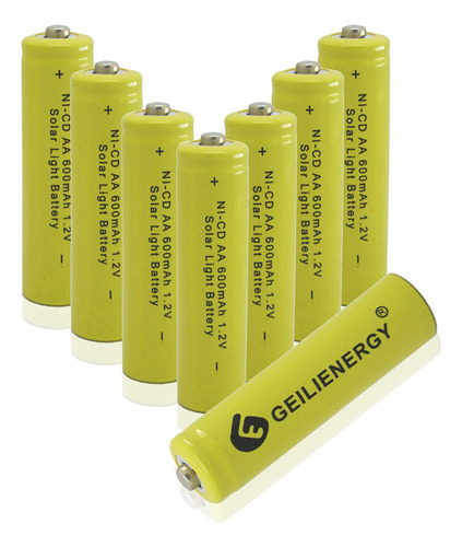 Pilas Recargables Geilienergy Luz Solar Aa Ni-cd 600mah  (pa