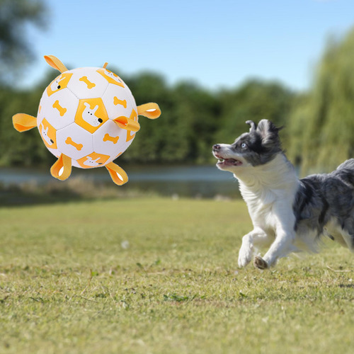 Pelota De FĂștbol De Goma Para Mascotas, Suministros Para S