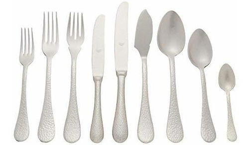 Mepra Epoque Flatware Set With H/h, [113 Piece, Pewter Finis