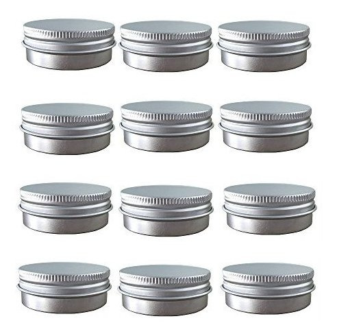 Contenedor Rellenable - Aluminum Tin Jars, Cosmetic Sample M