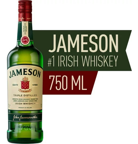 Whiskey Jameson Irlandés 750ml