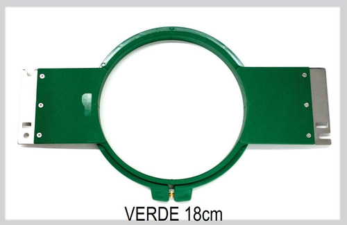 Bastidor Bordadora, 18cm, Verde 355mm Refaccion Bordadora