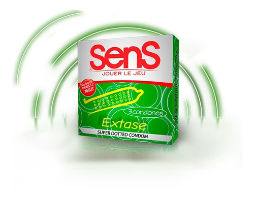 Condones Sens Extase 3en1 - Unidad a $3633