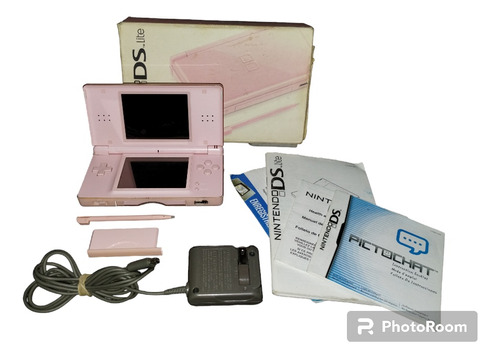 Consola Nintendo Ds Lite Rosa Coral Funciona Con Caja+