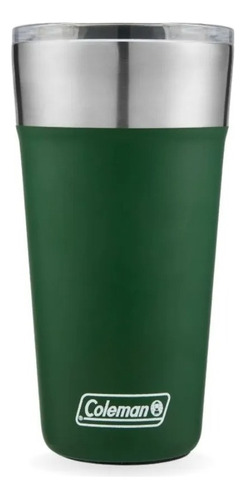 Copo Termico Inox Coleman C/tampa 600ml Verde Liso