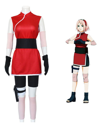 Naruto Cosplay Haruno Sakura Adulto Disfraz