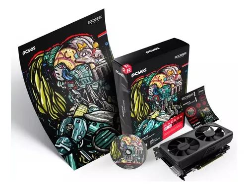 Placa De Vídeo Pcyes Radeon Rx 550 4gb Gddr5 Hdmi/dp/dvi