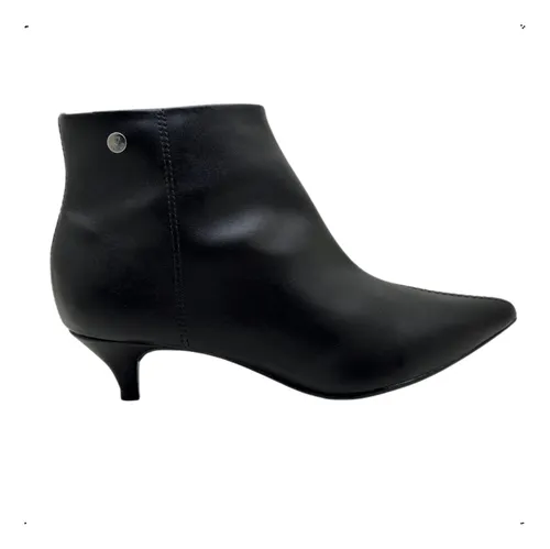 Bota feminina cano curto hotsell salto alto via uno