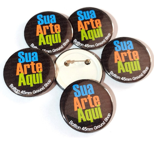30 Bottons 4,5cm Personalizados Botons Butons Button Butoms