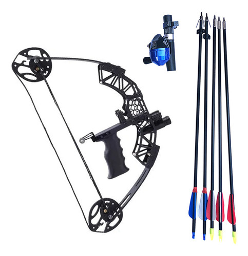 Kit De Arco Compuesto Para Pesca Con Flecha Y Mini Arco